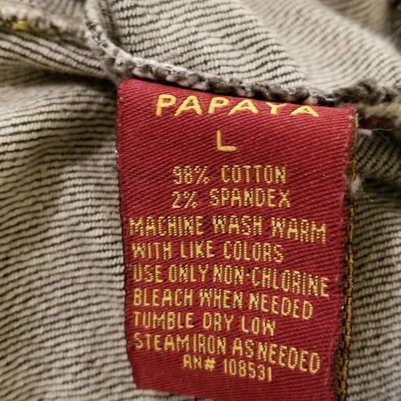 Papaya Cropped frey Denim Jacket - Picture 5 of 7